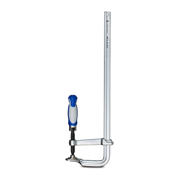 20 in All Steel Bar Clamp with Foldable Handle, 4-3/4 in Throat Depth